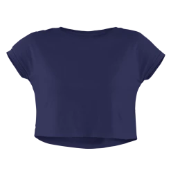 The Banyan Tee Crop Top - Navy Blue
