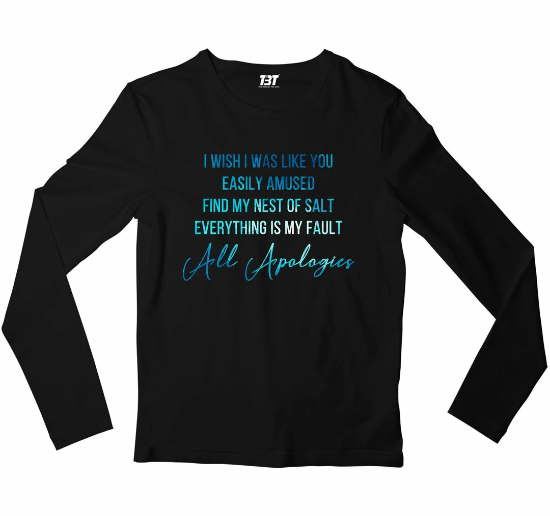 The Banyan Tee Nirvana Full Sleeves T-shirt - All Apologies 1 The Banyan Tee Nirvana Full Sleeves T-shirt - All Apologies