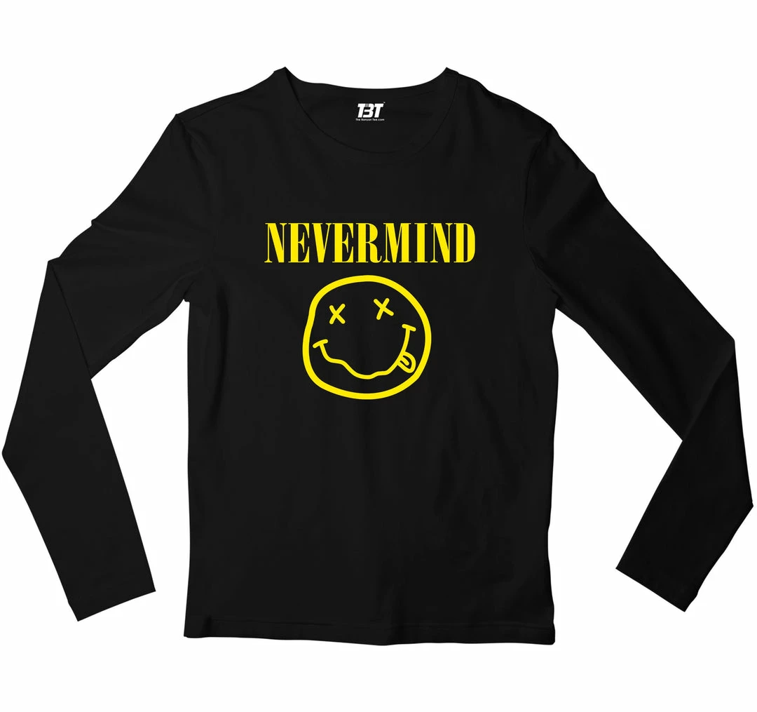 The Banyan Tee Nirvana Full Sleeves T-shirt - Nevermind 1 The Banyan Tee Nirvana Full Sleeves T-shirt - Nevermind