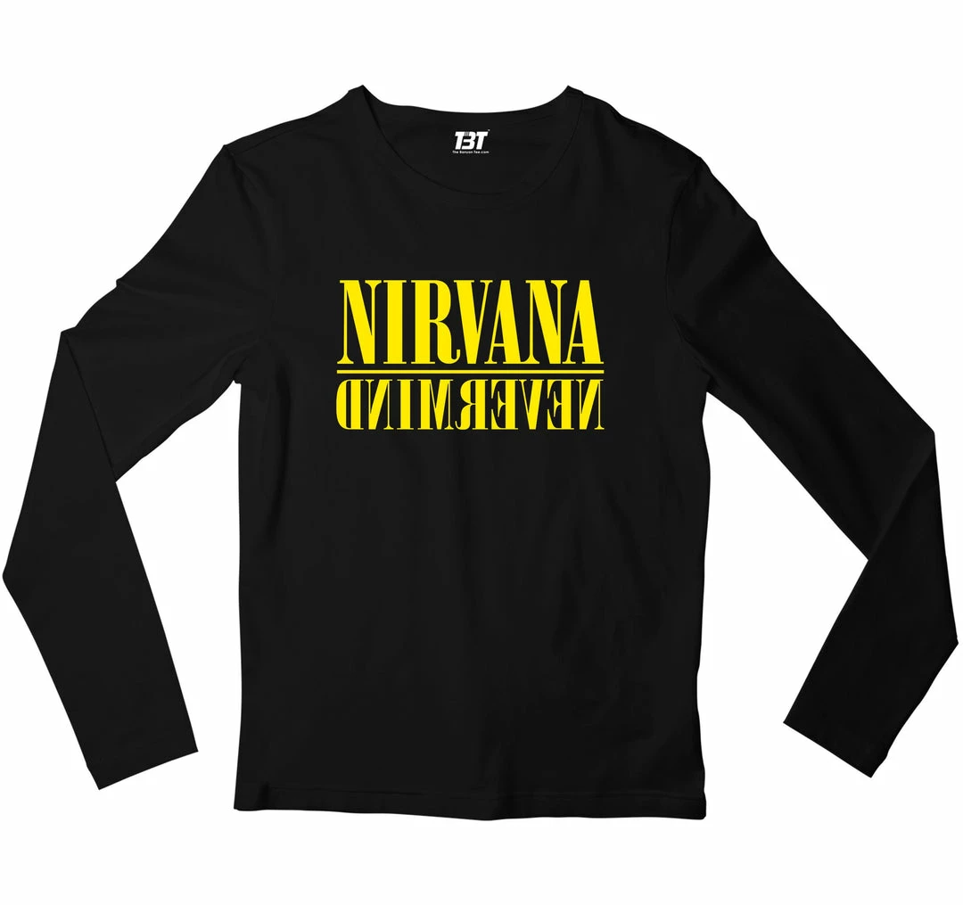 The Banyan Tee Nirvana Full Sleeves T-shirt - Nevermind 1 The Banyan Tee Nirvana Full Sleeves T-shirt - Nevermind