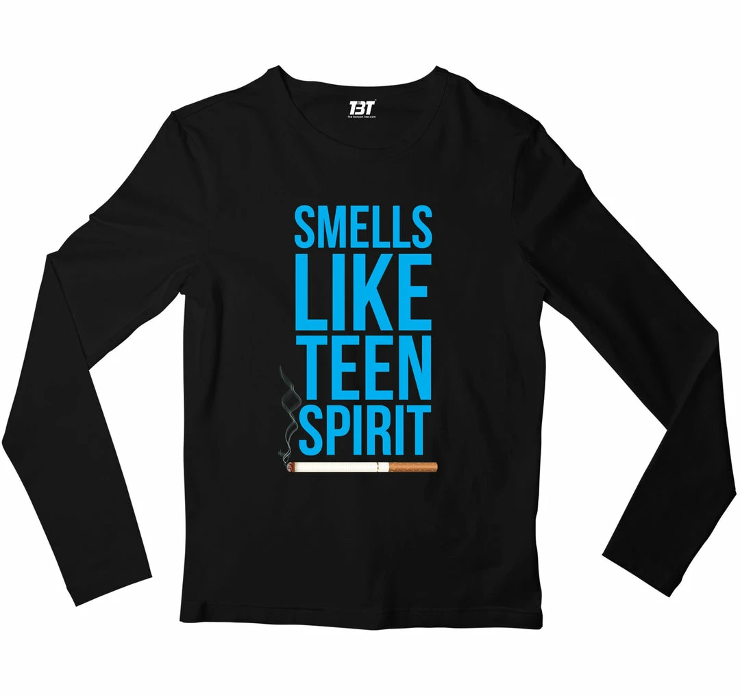 The Banyan Tee Nirvana Full Sleeves T-shirt - Smells Like Teen Spirit 1 The Banyan Tee Nirvana Full Sleeves T-shirt - Smells Like Teen Spirit