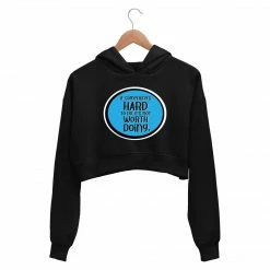 The Banyan Tee Crop Hoodie - Not Worth Doing Crop Hoodies