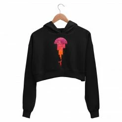 The Banyan Tee Printed Crop Hoodie - I Paint Life Crop Hoodies