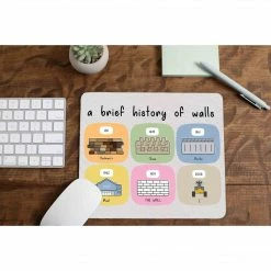 The Banyan Tee Mousepads Mousepad - A Brief History Of Walls