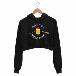 The Banyan Tee Crop Hoodie - Wish You Were Beer Crop Hoodies