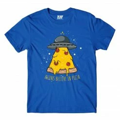 The Banyan Tee T-shirts Food T-shirt - Aliens Believe In Pizza