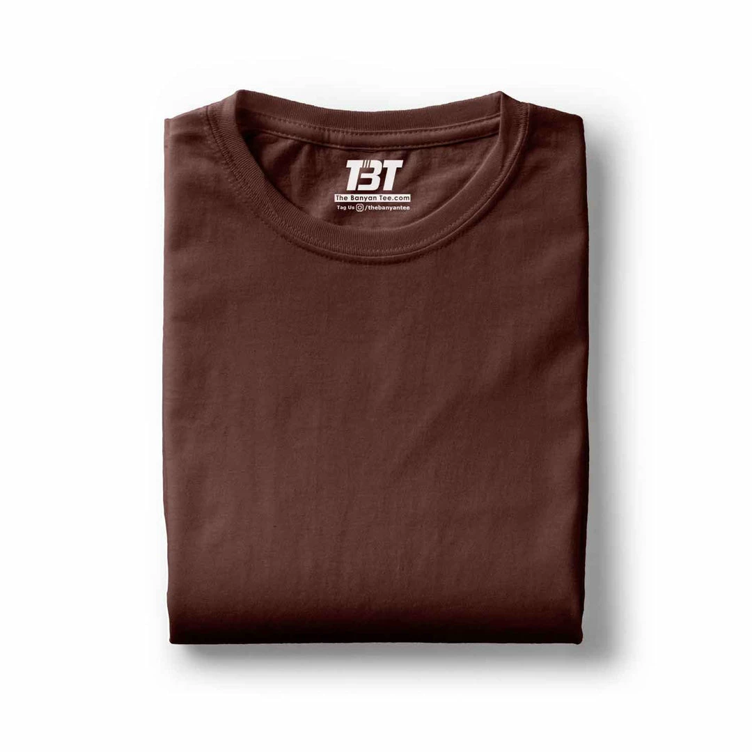 The Banyan Tee Plain T-shirt - Coffee Brown Graphic Junkies 1 The Banyan Tee Plain T-shirt - Coffee Brown Graphic Junkies