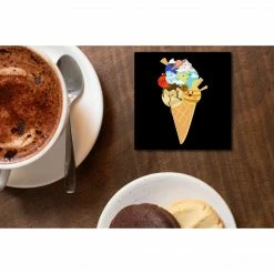 The Banyan Tee Coasters Coaster - Ice Cream - Planets