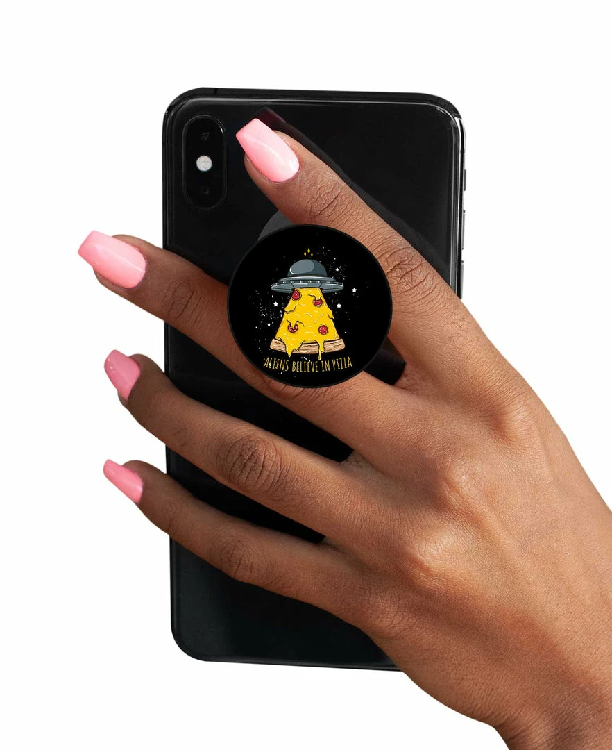 The Banyan Tee Pop Socket - Aliens Believe In Pizza 1 The Banyan Tee Pop Socket - Aliens Believe In Pizza