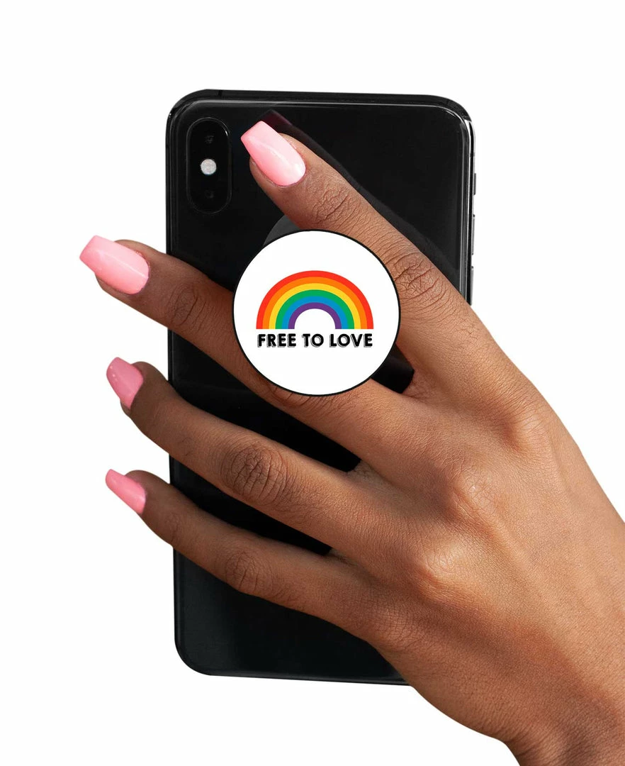 The Banyan Tee Pride Pop Socket - Free To Love Pop Sockets 1 The Banyan Tee Pride Pop Socket - Free To Love Pop Sockets