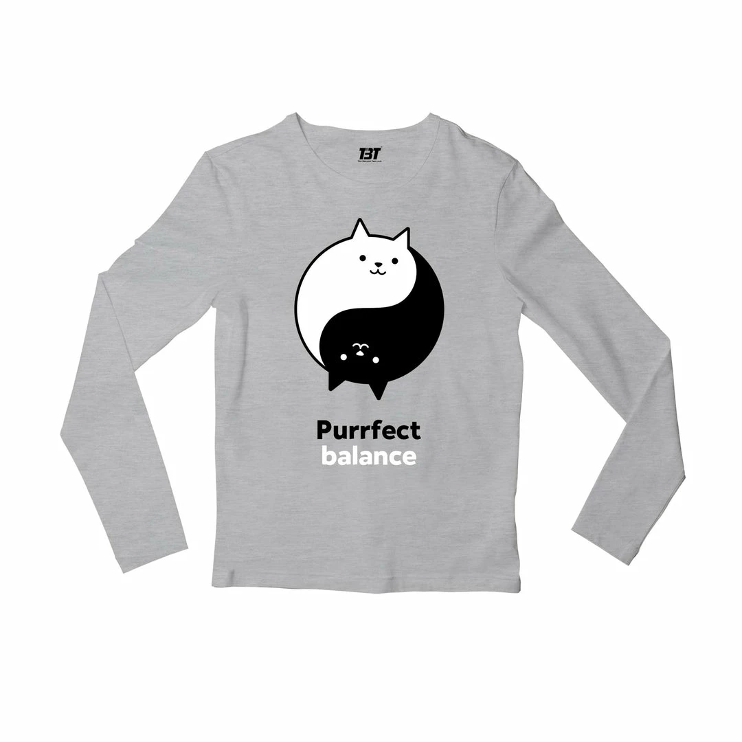 The Banyan Tee Full Sleeves T-shirt - Purrfect Balance 1 The Banyan Tee Full Sleeves T-shirt - Purrfect Balance