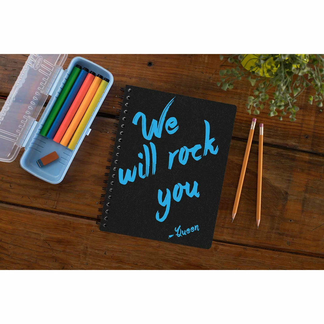 The Banyan Tee Queen Notebook - We Will Rock You 1 The Banyan Tee Queen Notebook - We Will Rock You