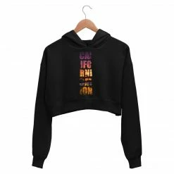 The Banyan Tee Red Hot Chili Peppers Crop Hoodie - Californication Crop Hoodies