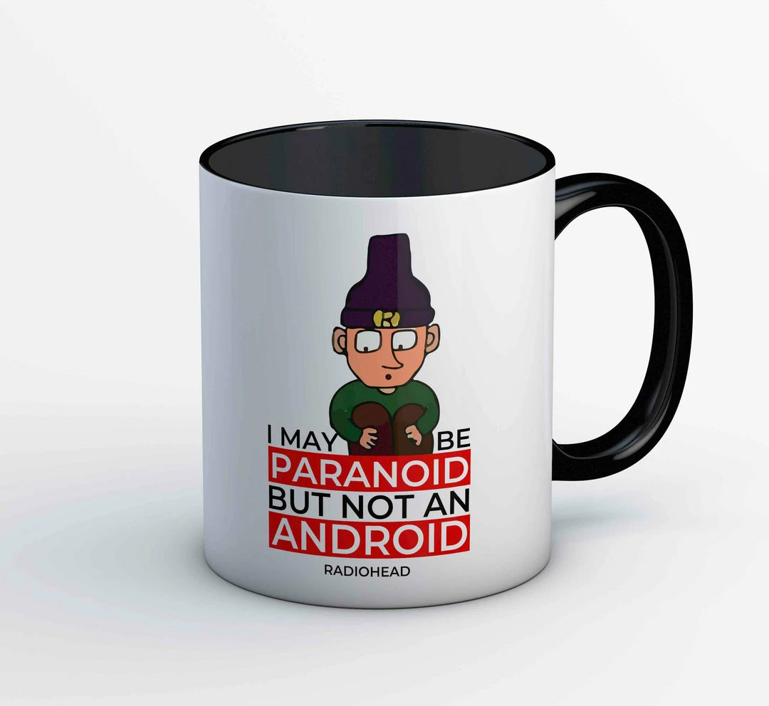 The Banyan Tee Radiohead Mug - Paranoid Mugs 1 The Banyan Tee Radiohead Mug - Paranoid Mugs