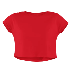The Banyan Tee Crop Top - Red