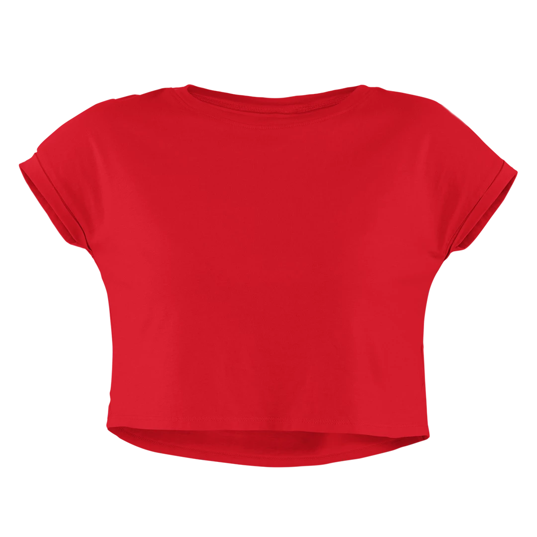 The Banyan Tee Crop Top - Red 1 The Banyan Tee Crop Top - Red