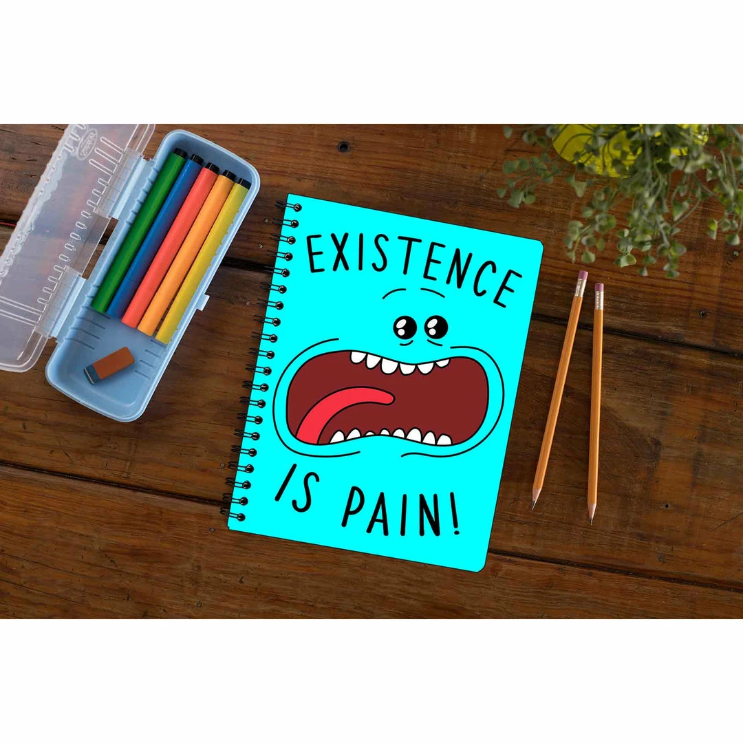 The Banyan Tee Notebooks Notebook - Existence Is Pain 1 The Banyan Tee Notebooks Notebook - Existence Is Pain