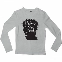 The Banyan Tee Sherlock Full Sleeves T-shirt - I Believe In Sherlock