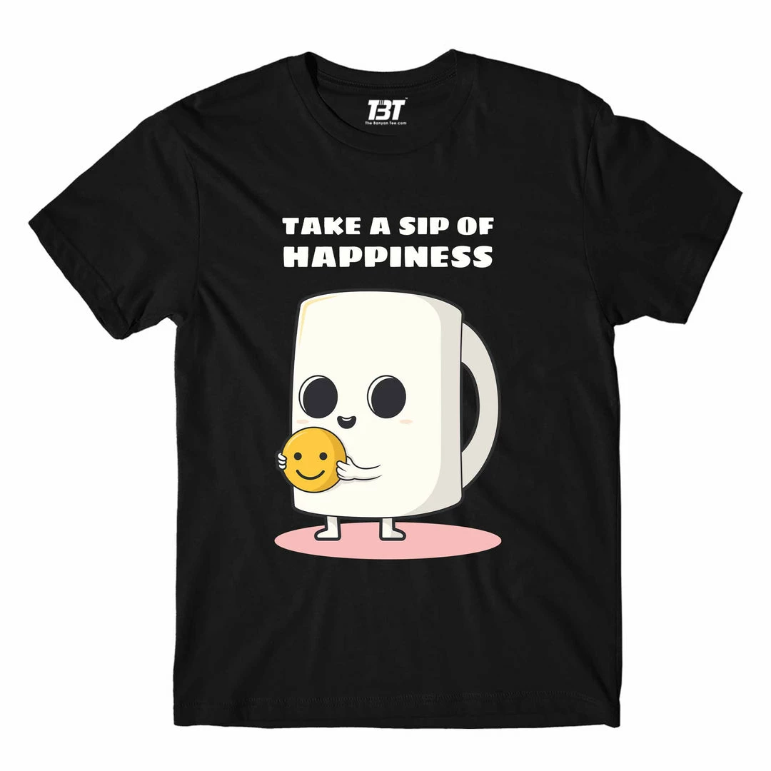 The Banyan Tee Printed T-shirt - Sip Of Happiness T-shirts 1 The Banyan Tee Printed T-shirt - Sip Of Happiness T-shirts