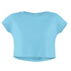 The Banyan Tee Graphic Junkies Crop Top - Sky Blue