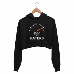 The Banyan Tee Crop Hoodies Printed Crop Hoodie - Fueled By Haters