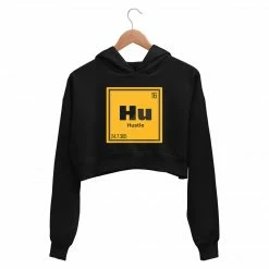 The Banyan Tee Crop Hoodies Printed Crop Hoodie - Hustle