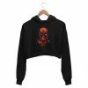 The Banyan Tee Crop Hoodies Superheroes Crop Hoodie - Deadpool