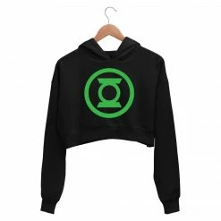 The Banyan Tee Superheroes Crop Hoodie - Green Lantern Crop Hoodies