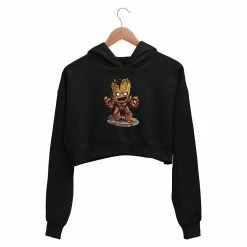 The Banyan Tee Superheroes Crop Hoodie - Groot