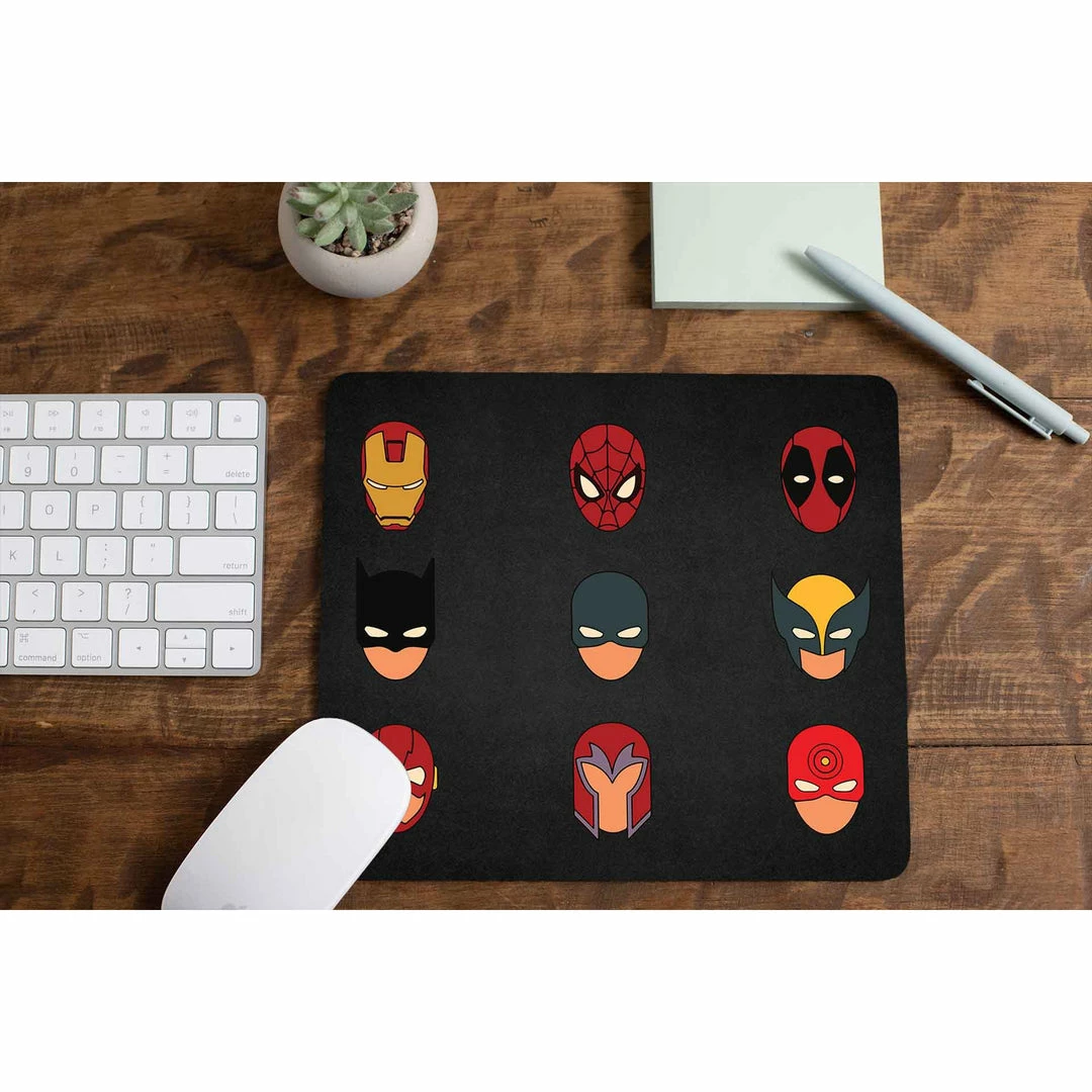 The Banyan Tee Superheroes Mousepad 1 The Banyan Tee Superheroes Mousepad