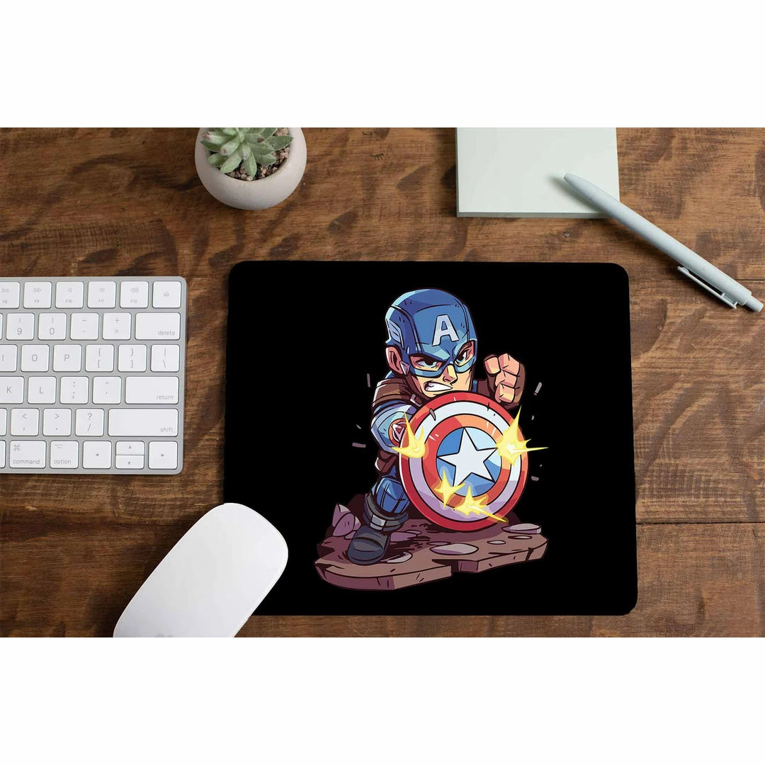 The Banyan Tee Captain America Mousepad Mousepads 1 The Banyan Tee Captain America Mousepad Mousepads