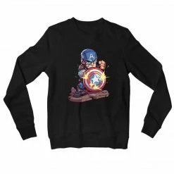 The Banyan Tee Sweatshirts Superheroes Sweatshirt - Captain America