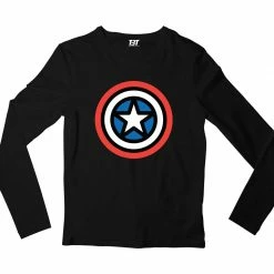 The Banyan Tee Superheroes Full Sleeves T-shirt - Captain America