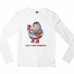 The Banyan Tee Superheroes Full Sleeves T-shirt - Fat Captain America