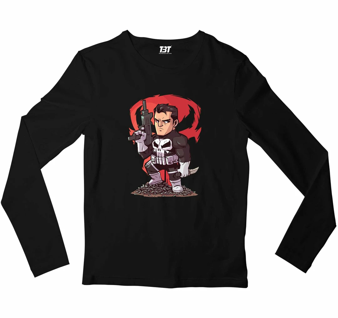The Banyan Tee Superheroes Full Sleeves T-shirt - Punisher 1 The Banyan Tee Superheroes Full Sleeves T-shirt - Punisher