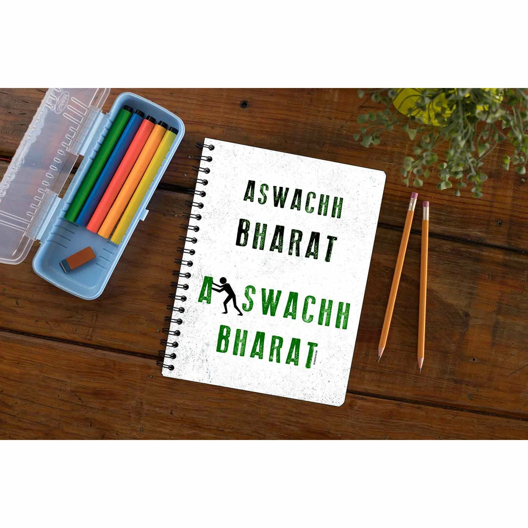The Banyan Tee Notebooks Notebook - Swachch Bharat 1 The Banyan Tee Notebooks Notebook - Swachch Bharat