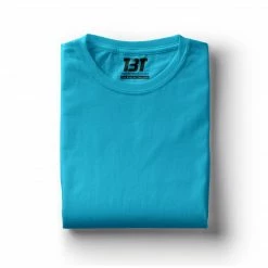 The Banyan Tee Graphic Junkies Plain T-shirt - Turquoise Blue