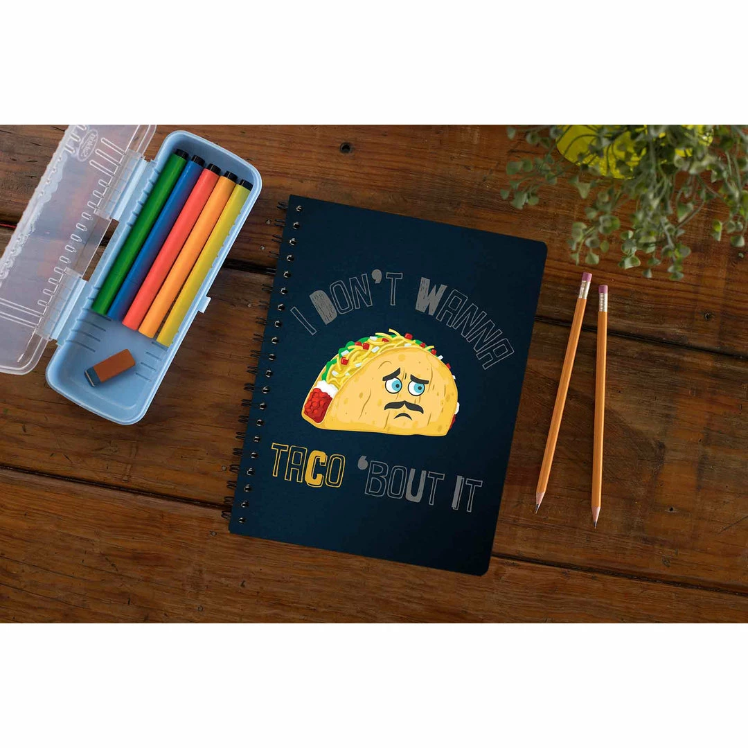 The Banyan Tee Notebooks Notebook - Taco 'Bout It 1 The Banyan Tee Notebooks Notebook - Taco 'Bout It
