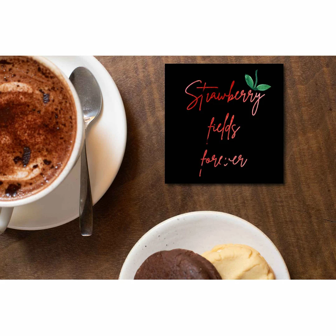 The Banyan Tee Coasters Coaster - Strawberry Fields Forever 1 The Banyan Tee Coasters Coaster - Strawberry Fields Forever