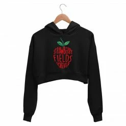 The Banyan Tee Crop Hoodies Crop Hoodie - Strawberry Fields Forever