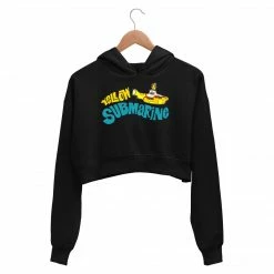 The Banyan Tee Crop Hoodie - Yellow Submarine