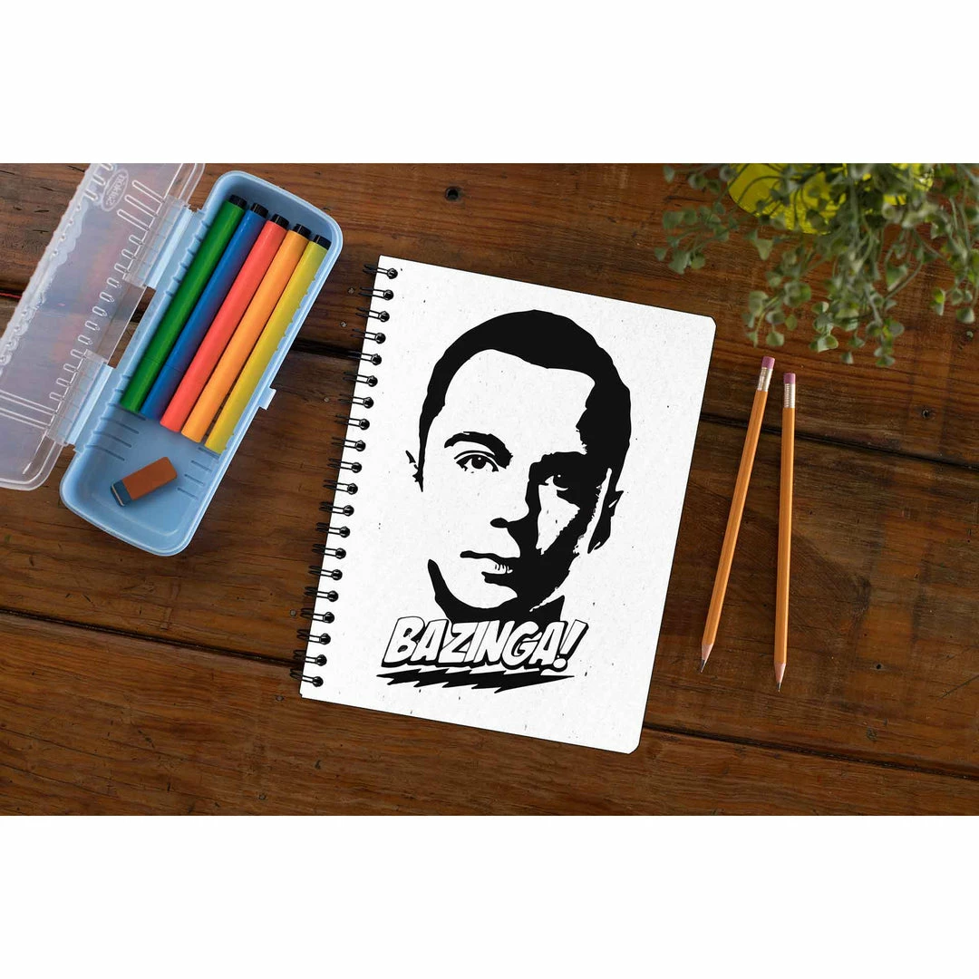 The Banyan Tee Notebooks Notebook - Bazinga 1 The Banyan Tee Notebooks Notebook - Bazinga