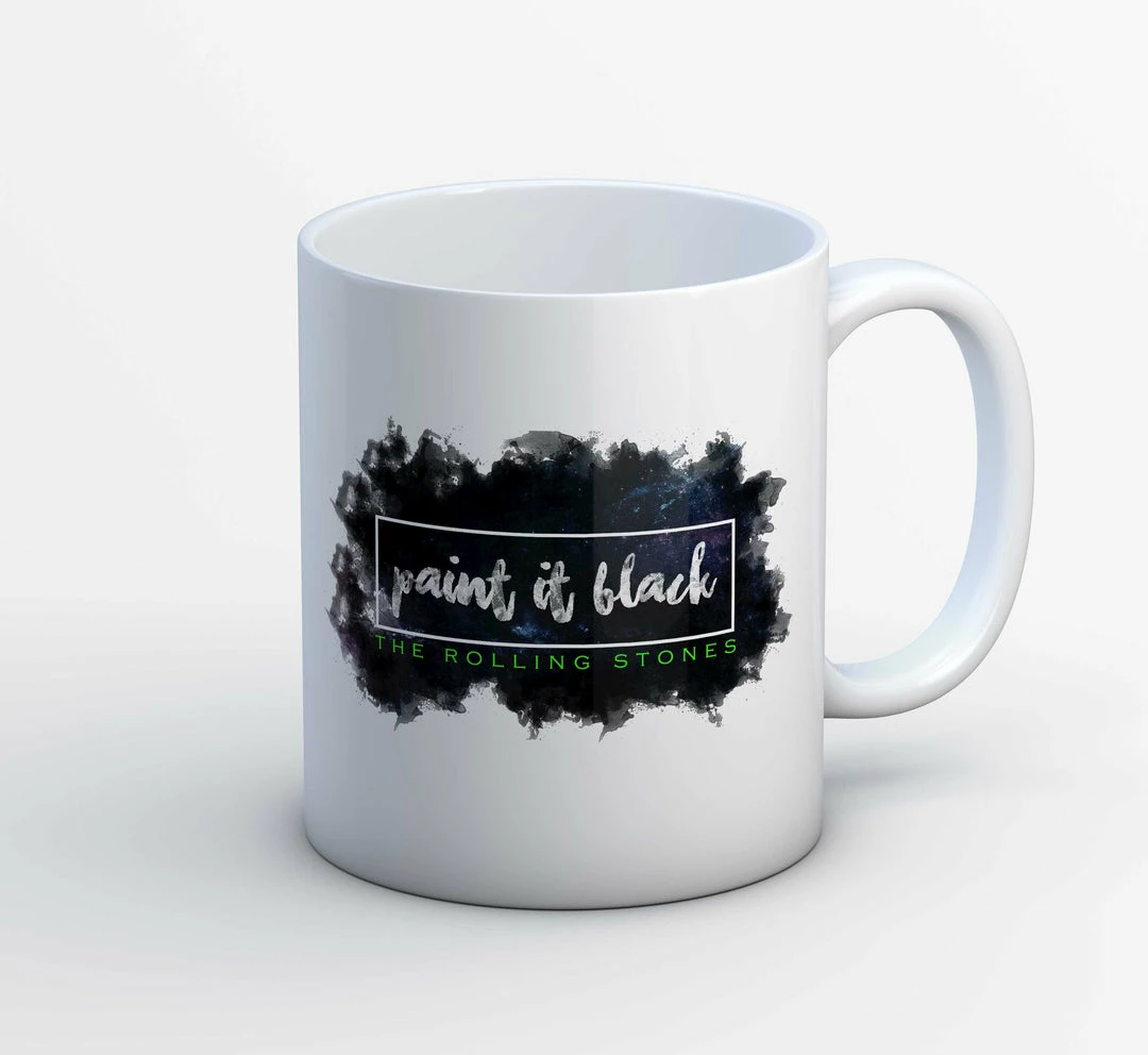 The Banyan Tee The Rolling Stones Mug - Paint It Black Mugs 1 The Banyan Tee The Rolling Stones Mug - Paint It Black Mugs