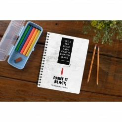 The Banyan Tee The Rolling Stones Notebook - Paint It Black Notebooks