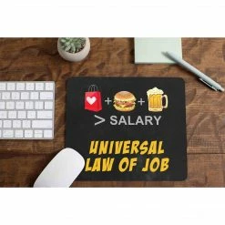 The Banyan Tee Mouse Pad - Universal Law Of Job