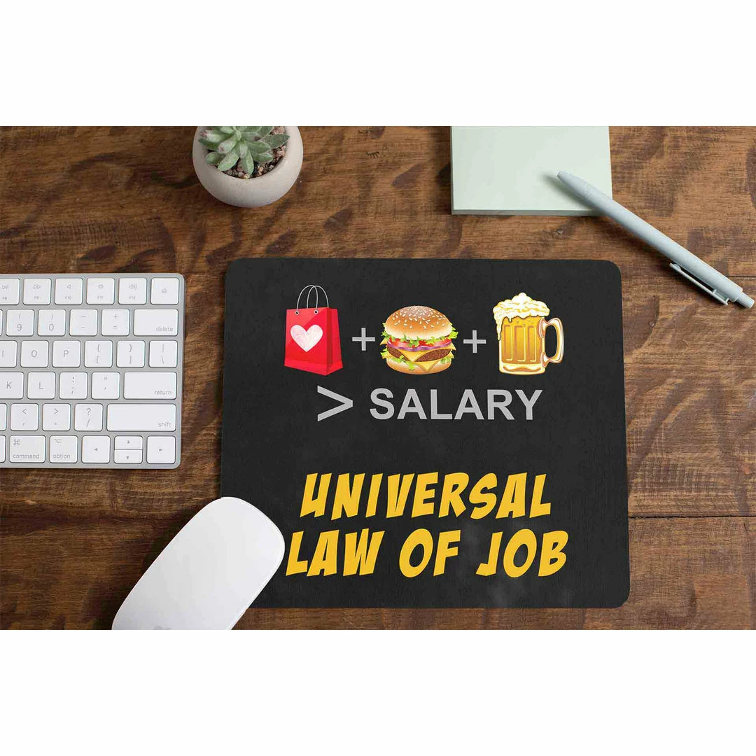 The Banyan Tee Mouse Pad - Universal Law Of Job 1 The Banyan Tee Mouse Pad - Universal Law Of Job