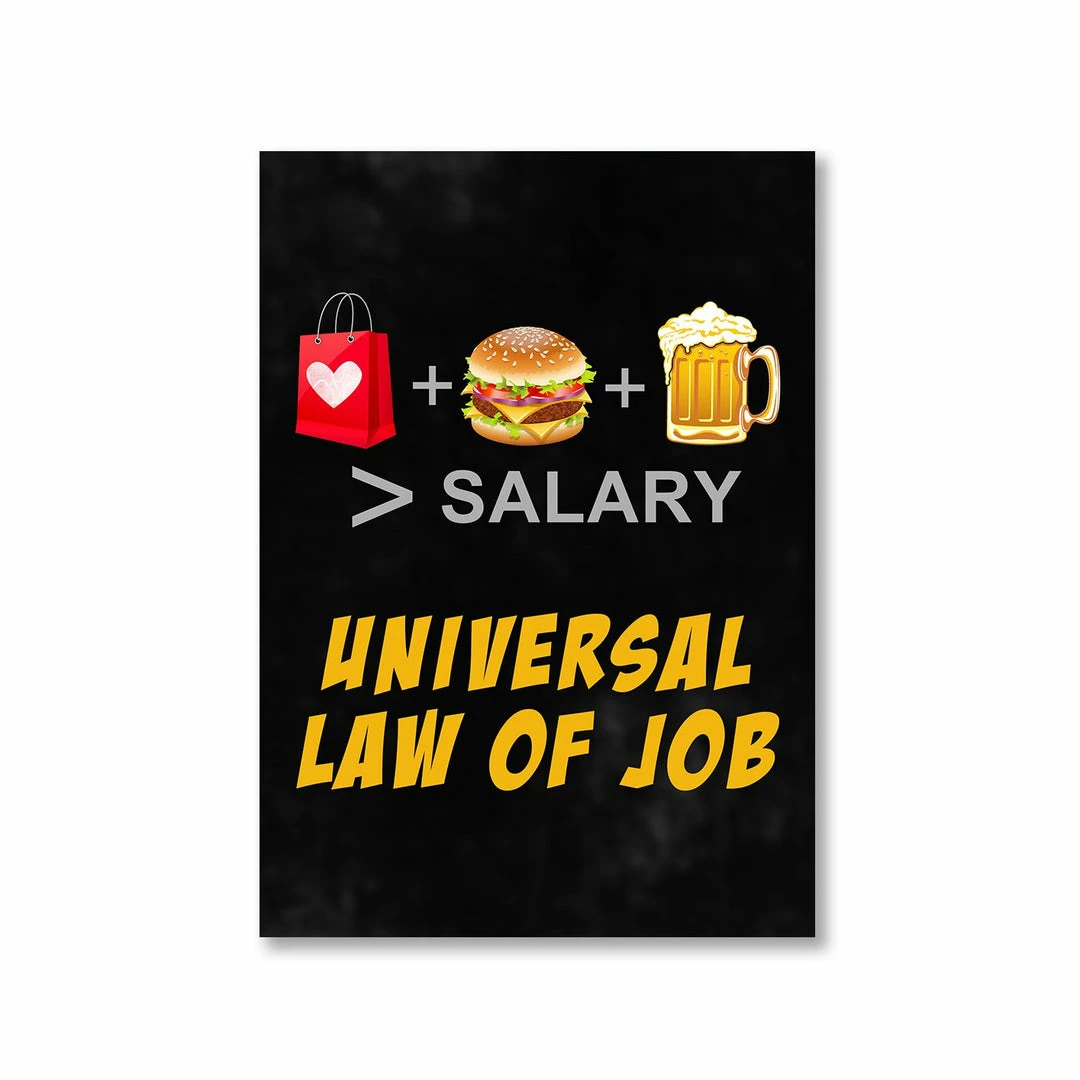 The Banyan Tee Poster - Universal Law Of Job 1 The Banyan Tee Poster - Universal Law Of Job