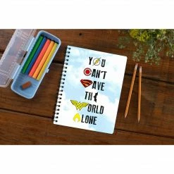 The Banyan Tee Notebooks You Can't Save The World Alone Notebook