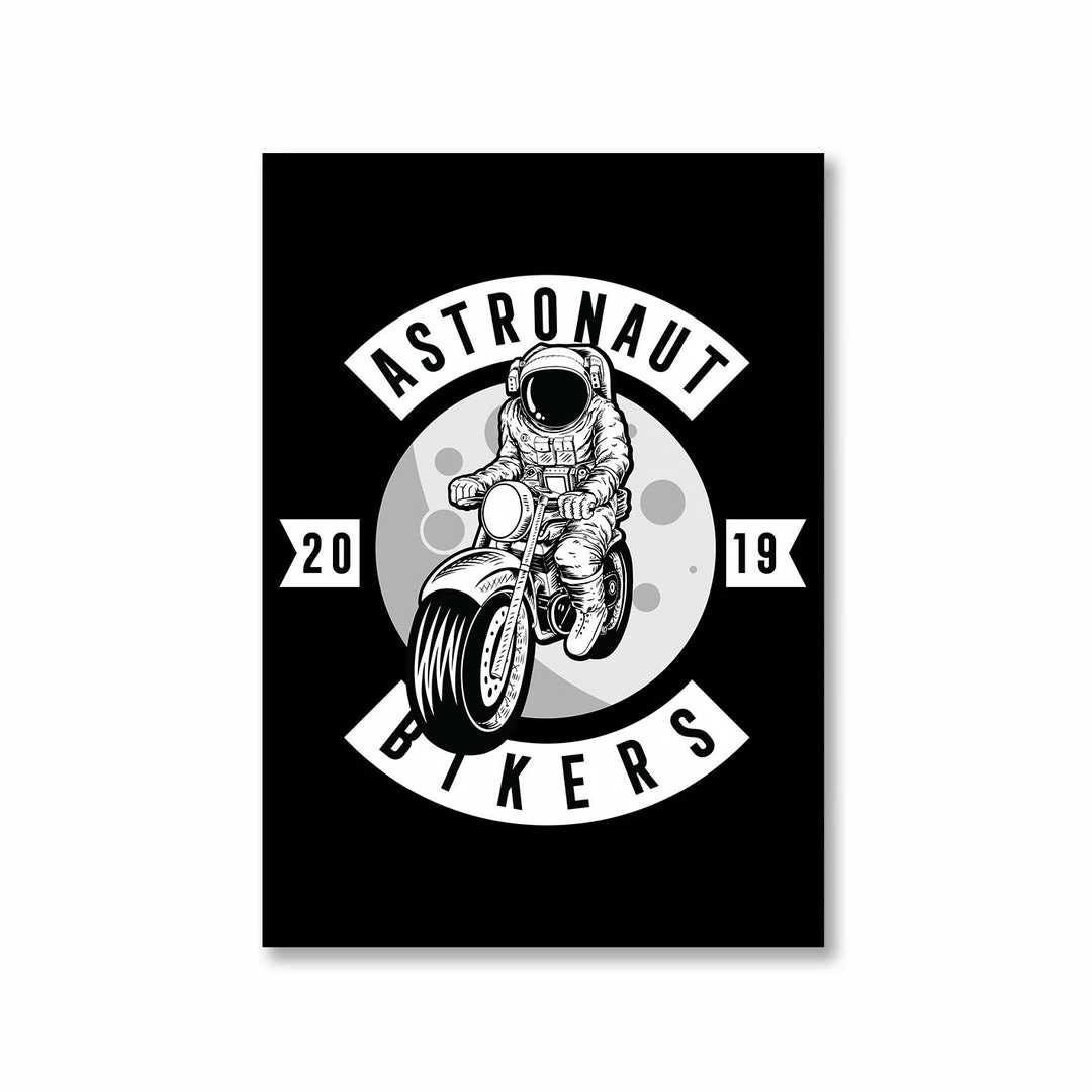 The Banyan Tee Poster - Astronaut Bikers Posters 1 The Banyan Tee Poster - Astronaut Bikers Posters