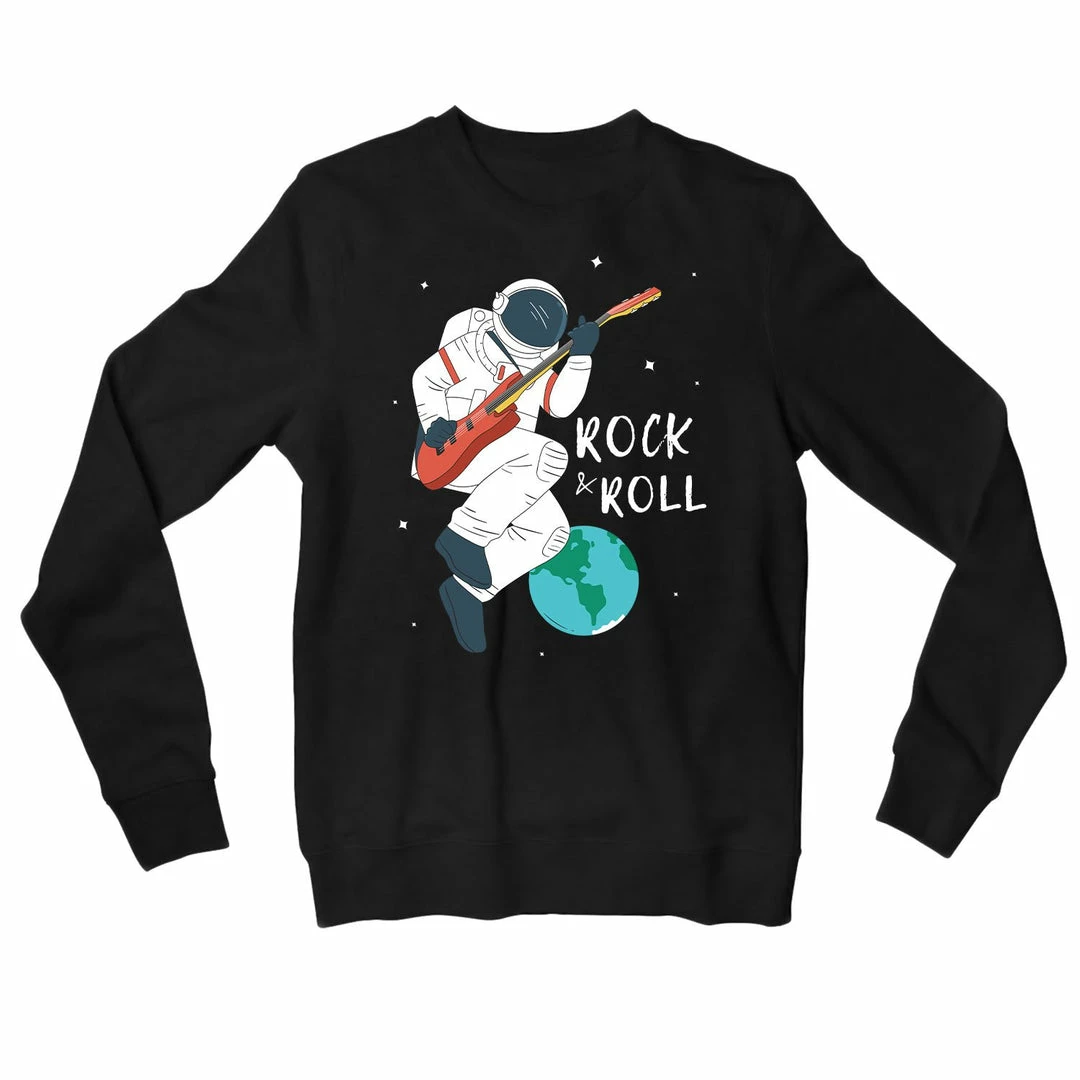 The Banyan Tee Sweatshirts Sweatshirt - Astro Guitarist 1 The Banyan Tee Sweatshirts Sweatshirt - Astro Guitarist